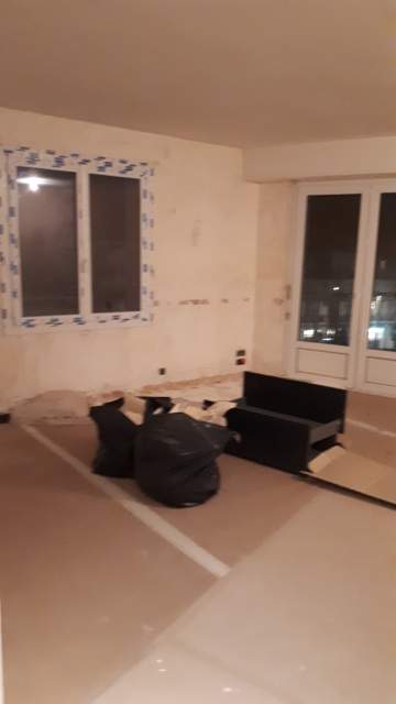 Préparation pour pose de toile et mise en peinture à Nantes